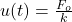 u(t)=  \frac{F_{o}}{k}