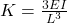 K= \frac{3EI}{L^3}