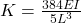 K= \frac{384EI}{5L^3}