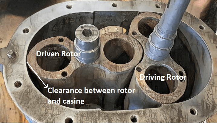 Roots blower clearance